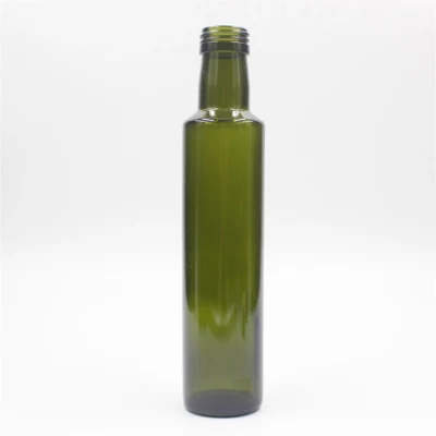 Epmty Clear Amber Dark Green 250ml 500ml 750ml 정사각형 유리 요리 병 올리브 오일 식초 소스 병 오일러 수량