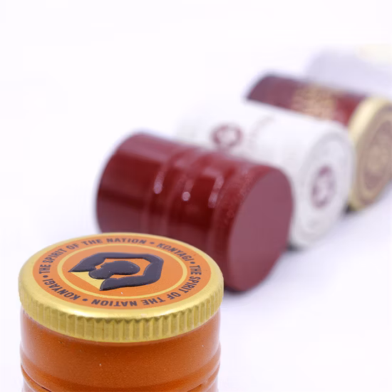 맞춤형 30*35mm PE 라이너 Pilfer Proof Ropp 와인 스피리츠 알루미늄 캡