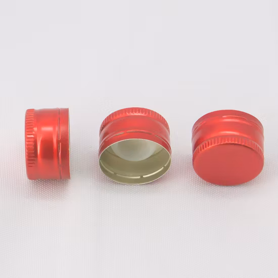구강액 또는 의료용 28mm 도난 방지 알루미늄 Ropp 스크류 캡